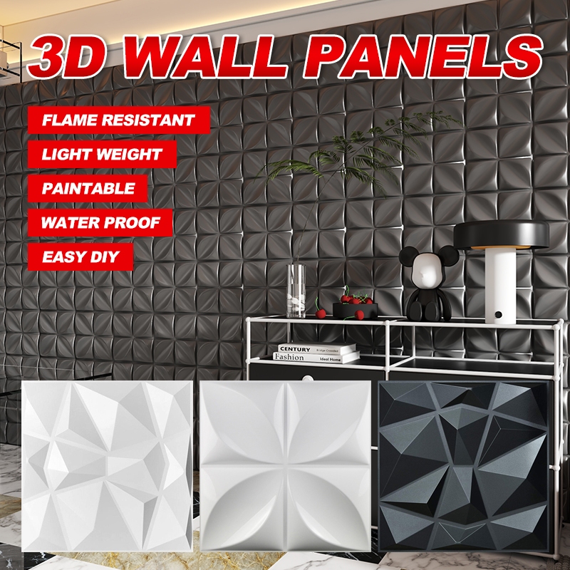 Pvc Wall Panel 3D Wallpaper Wall Design decor Home Living Room ...