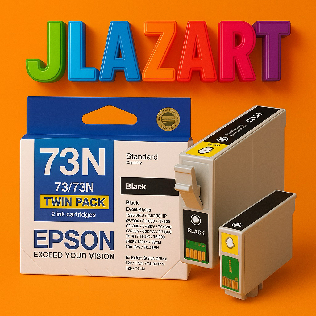 Printer ink cartridge 73n genuine ink (Black), (Cyan), (Yellow), (EPSON ...