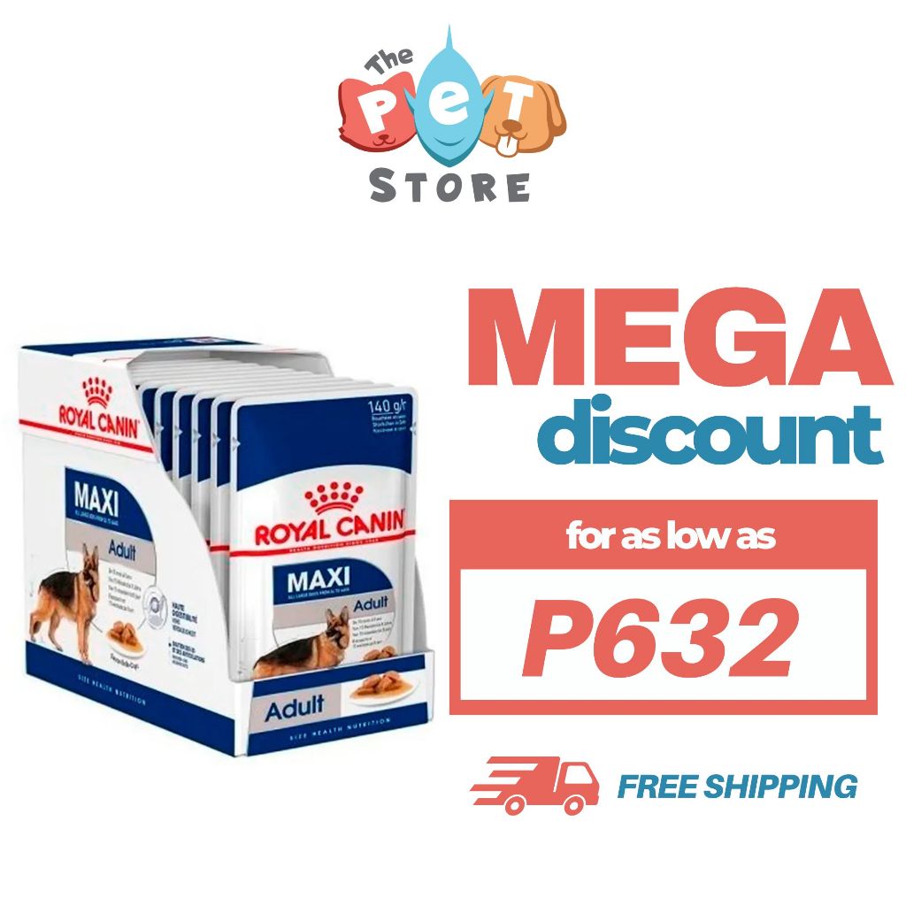 Royal Canin Size Health Nutrition Maxi Adult (Wet Food Pouches) 10 x 140 g