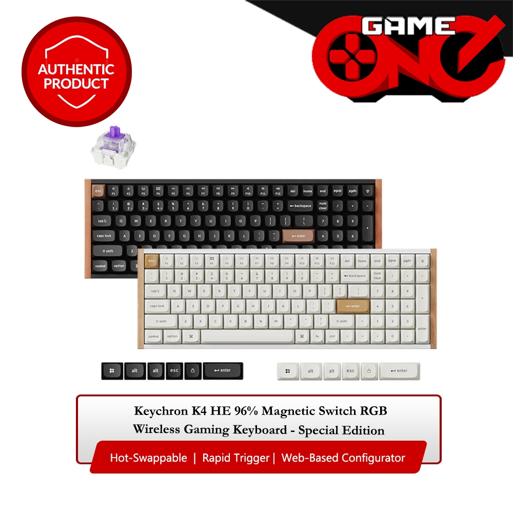 Keychron K4 HE 96% RGB Wireless Gaming Keyboard Special Edition ...