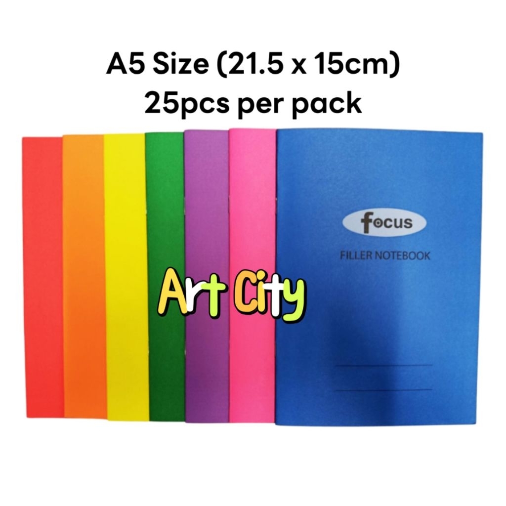 A5 Focus Filler Notebook (25pcs/pack) | Shopee Philippines