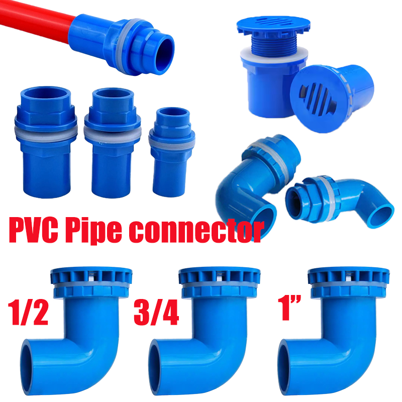 20/25/32/mm PVC Connector Thicken Fish Tank Drainage Pipe Garden Drain ...