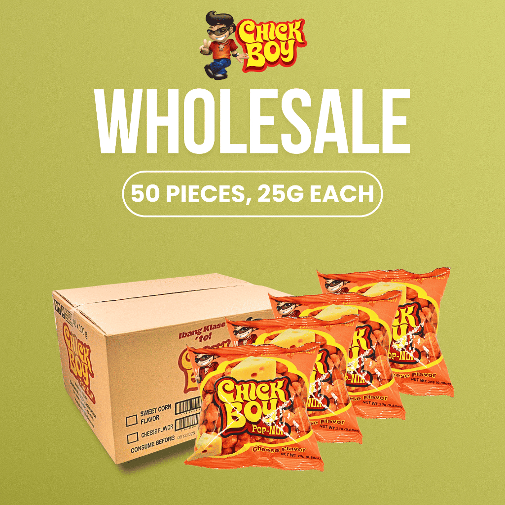 WHOLESALE ChickBoy Snacks Popnik - Cheese | Shopee Philippines
