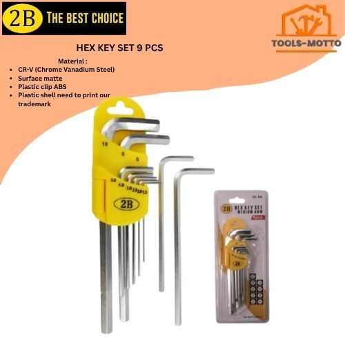 2B HEX KEY SET 9PCS (HAND TOOLS) | Shopee Philippines