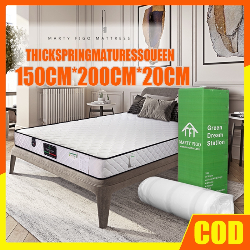 20CM THICK Mattress Queen Size (150x200cm) Premium Comfort Foam with  Orthopedic Support