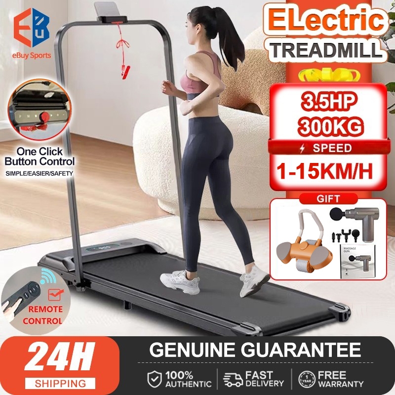 【COD】3.5HP Electric Treadmill, Top Version 1-15KM/H Foldable Treadmill ...