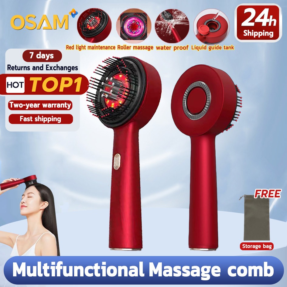 Electric Massage Comb Hair Growth Instrument Scalp Care High Frequency ...