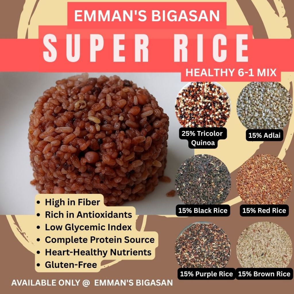 SUPER RICE 6-in-1 GRAINS MIX [EMMAN'S BIGASAN] | Shopee Philippines