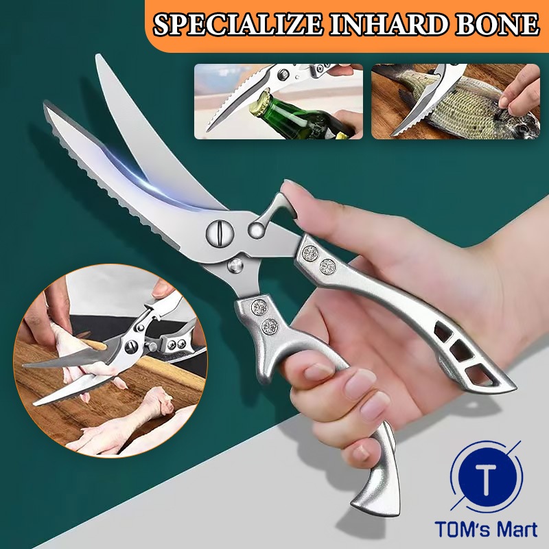 JAPAN Multifunction Kitchen Scissors food scissors Stainless Steel ...