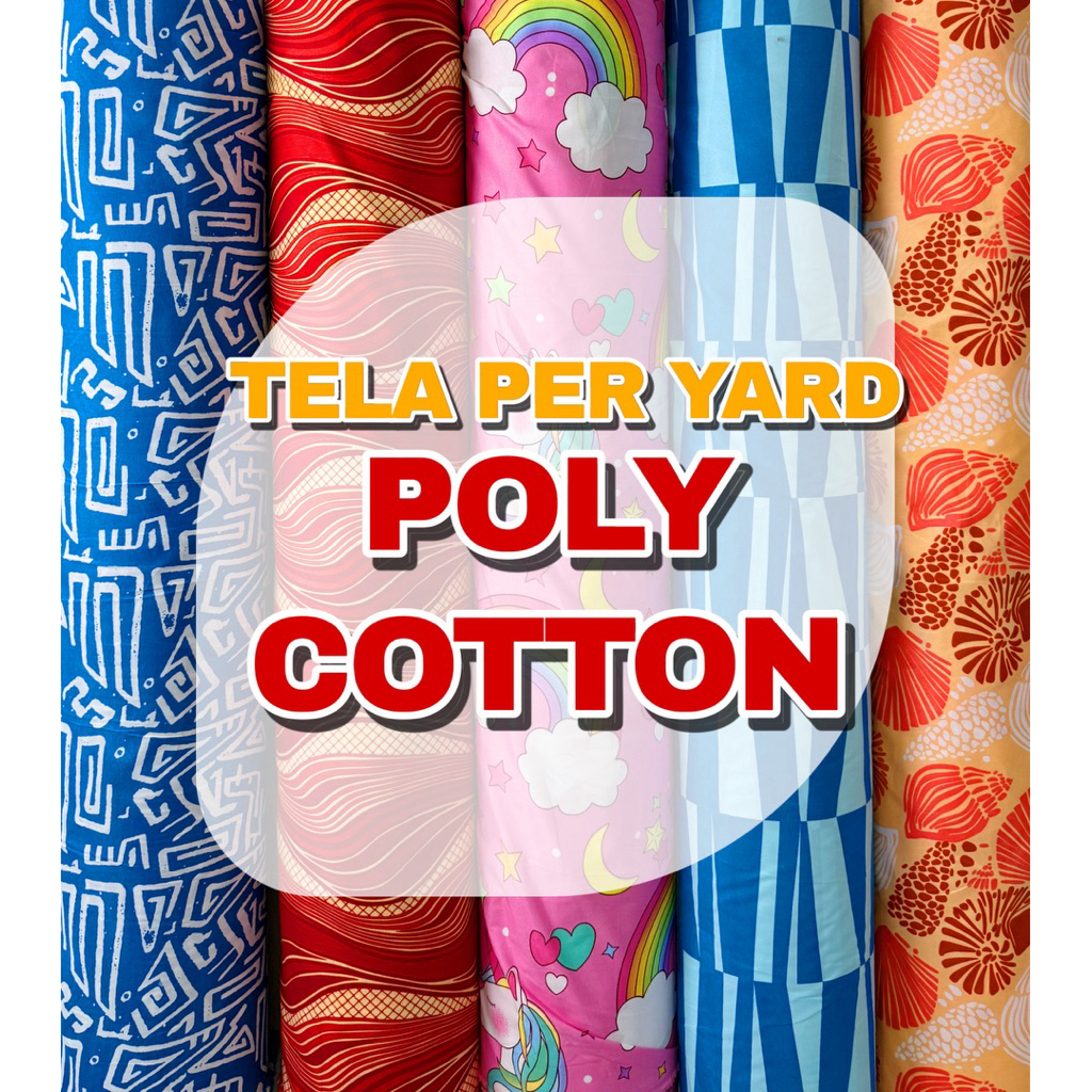 Poly Cotton Fabric Per Yard Tela for Bedsheets, Curtains, Pillowcases ...
