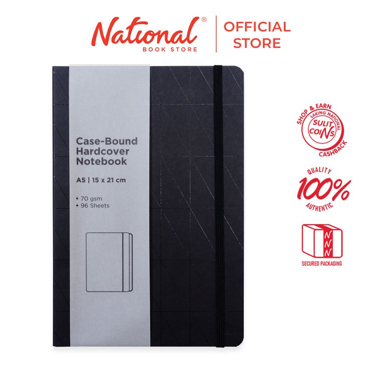 Premiere Notes Hard Bound Journal with Elastic Band 96Sheets 70gsm A5 ...