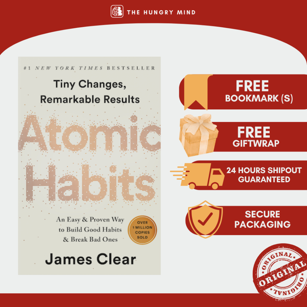 Atomic Habits (ORIGINAL) by James Clear (PB) Self Help Books | Shopee ...