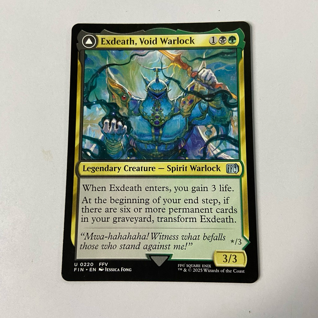 exdeath final fantasy mtg Exdeath, Void Warlock (Extended Art)