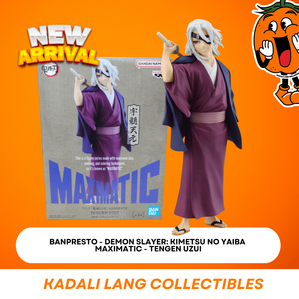 Banpresto Tengen Uzui Action Figure Demon Slayer: Figura Maximatic 21 Cm, Collezione Ufficiale, Multicolore