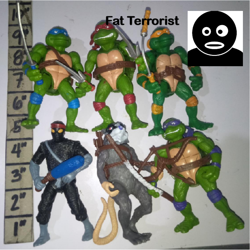 FT TMNT Teenage Mutant Ninja Turtles Movie Set of 6 Bootleg | Shopee ...