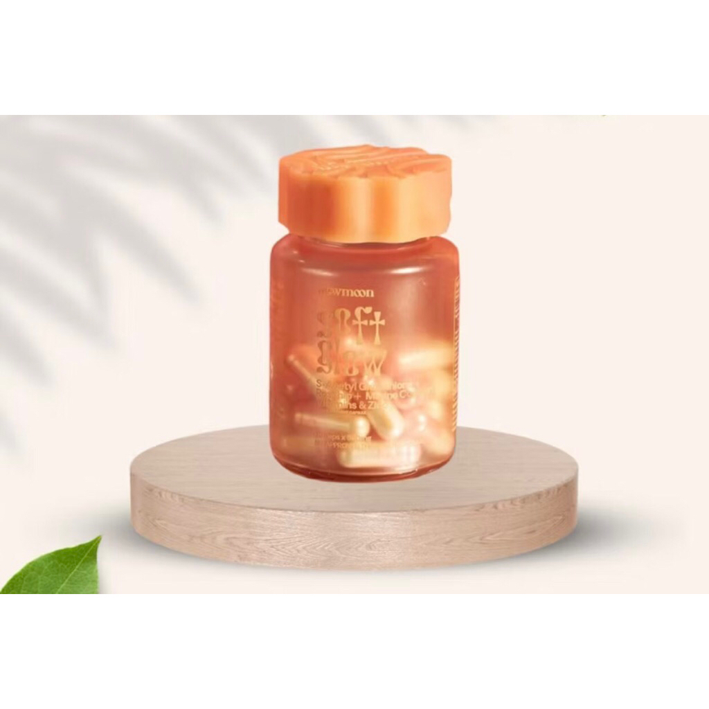 Newmoon Soft Glow ( S-Acetyl Glutathione + Rosehip + Marine collagen) 30  capsules