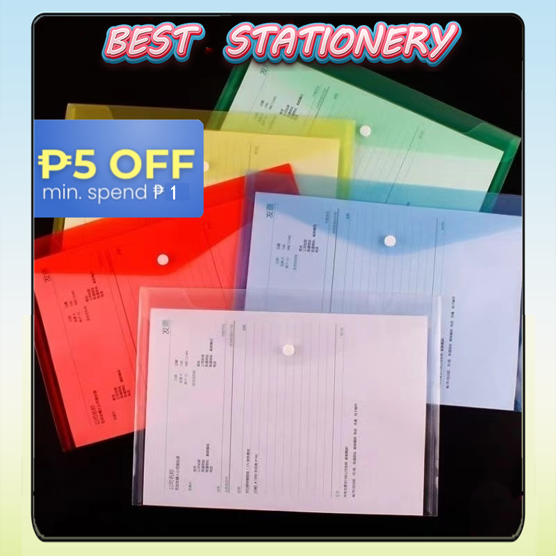 Plastic Envelopes With Snap Closure Plastic File Folder For Documents ...