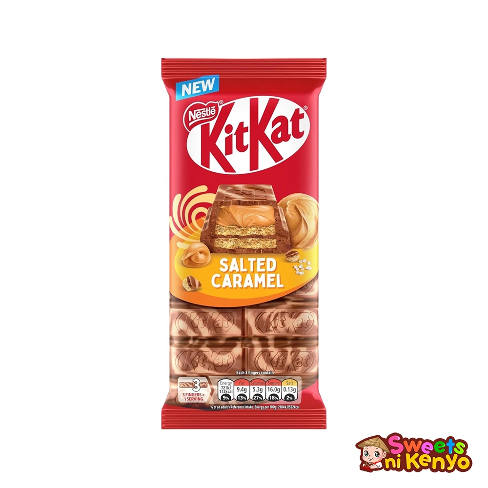 KitKat Double Chocolate / Hazelnut / Salted Caramel Sharing Bars 99g ...
