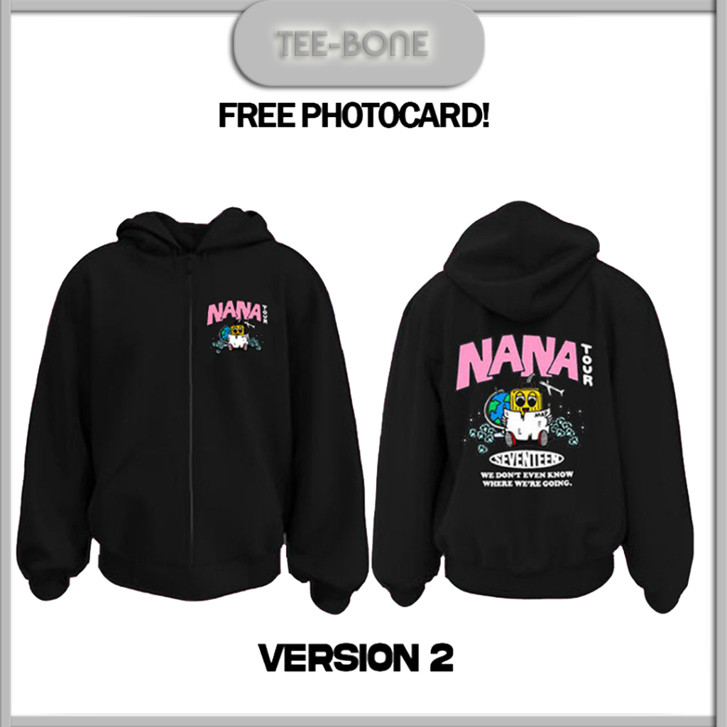 SEVENTEEN NANA TOUR ZIP-UP HOODIE INSPIRED | Shopee Philippines