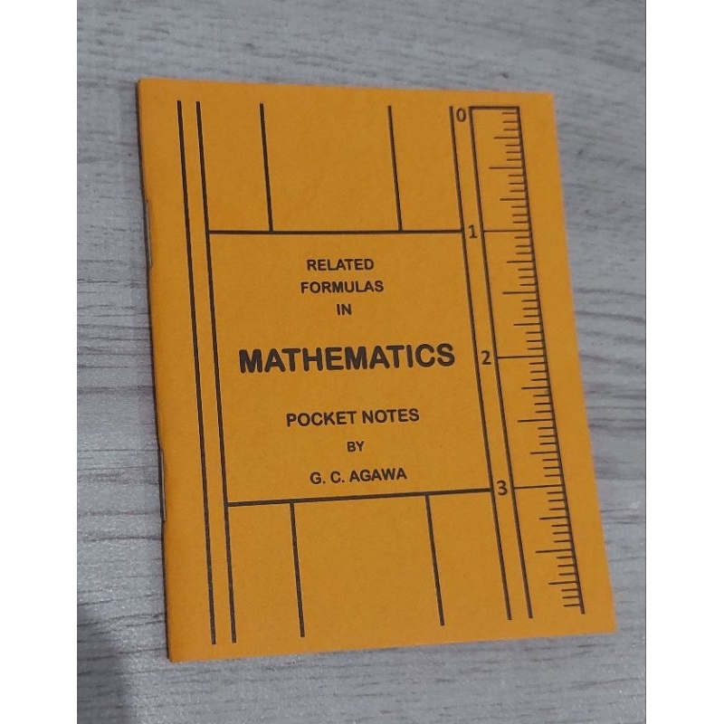 MATHEMATICS (POCKET NOTES)BY G.C AGAWA | Shopee Philippines
