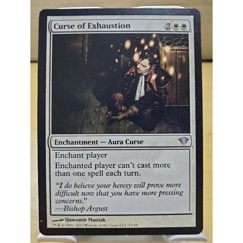 Magic: The Gathering(MTG) Card Curse Of Exhaustion Dark Ascension ...