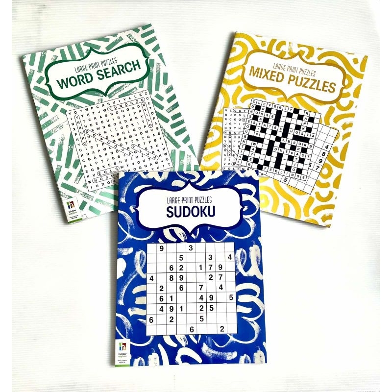 Large Print Word Search, Soduko, Mixed Puzzles.A4 Size | Shopee Philippines