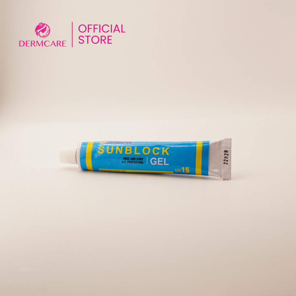 DERMCARE SUNBLOCK GEL with Tea Tree Oil | Shopee Philippines