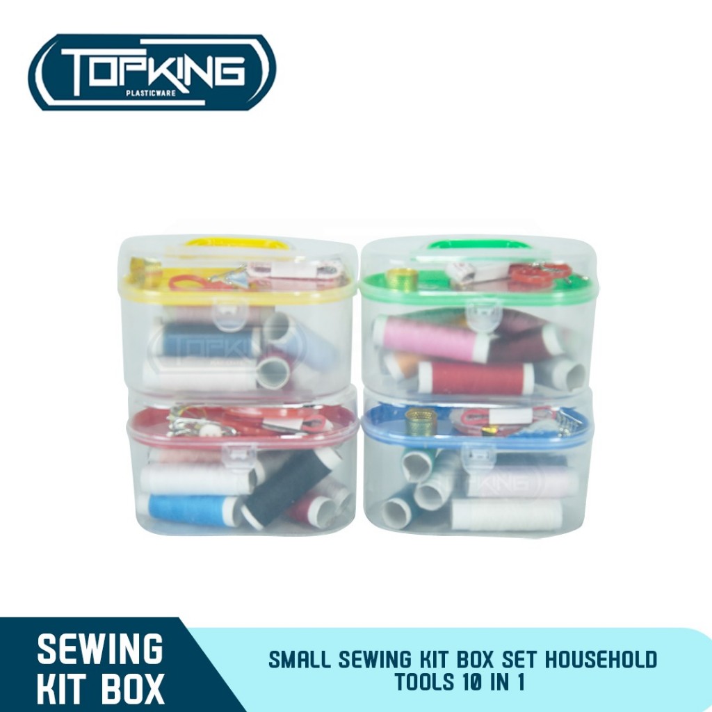tpk Sewing Kit Box Set 10 in 1 Small Household Sewing Tools Portable ...