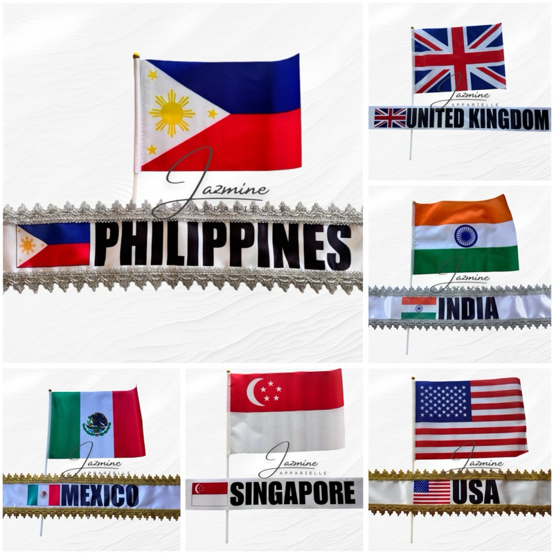 FLAGLET w/ SASH FOR UNITED NATIONS | ONHAND & READY TO SHIP | | Shopee ...