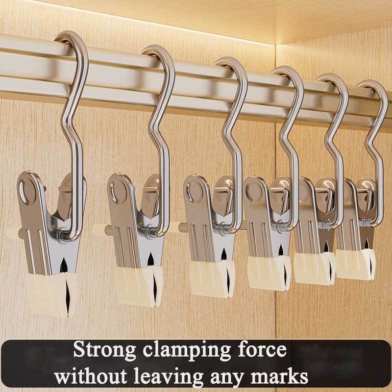Household Hook Hangers Laundry Hanging Hooks Clips Boot Hangers Heavy Duty  Stainless Steel Portable