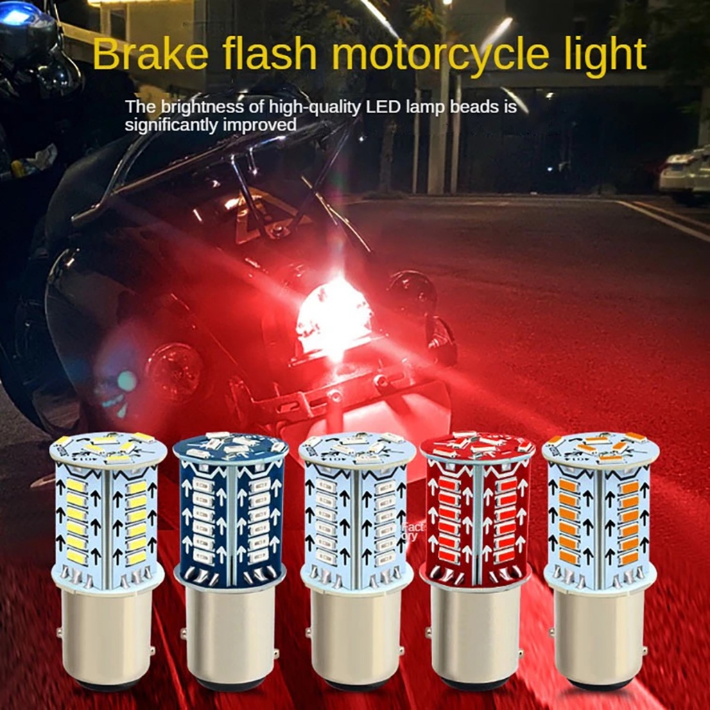 Lucky 12V Explosive Flash 1157 BAY15D LED Blink Mode & Flowing Mode ...
