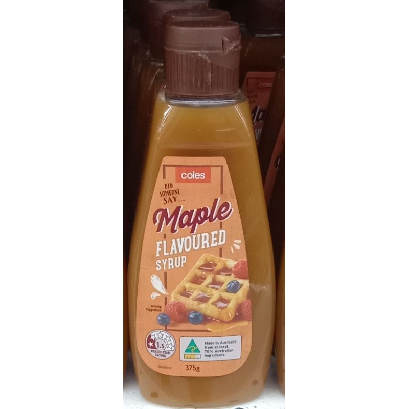 Coles Maple Flavoured Syrup 375g april 2025 expiry Shopee Philippines