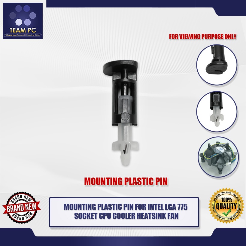 TEAM PC MOUNTING PLASTIC PIN FOR INTEL LGA 775 SOCKET CPU COOLER ...
