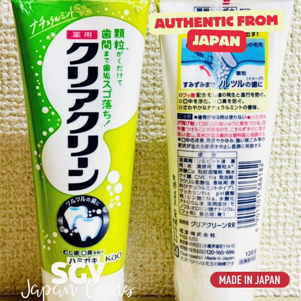 Clean Clear Japan Natural Mint Whitening Toothpaste – Deep Cleaning and ...