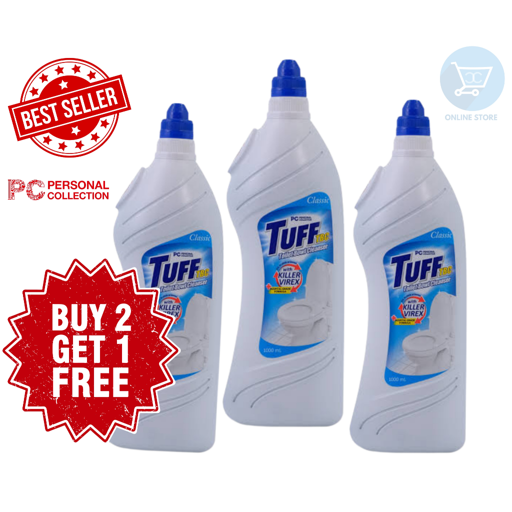 Tuff 1000 ml Toilet Bowl Cleaner (TBC) Personal Collection | Shopee ...