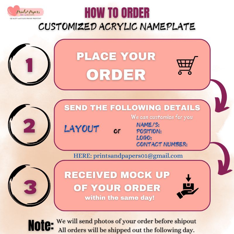 MAGNETIC NAMEPLATE - PIN NAMEPLATE PERSONALIZED - ACRYLIC 1X3 inches ...