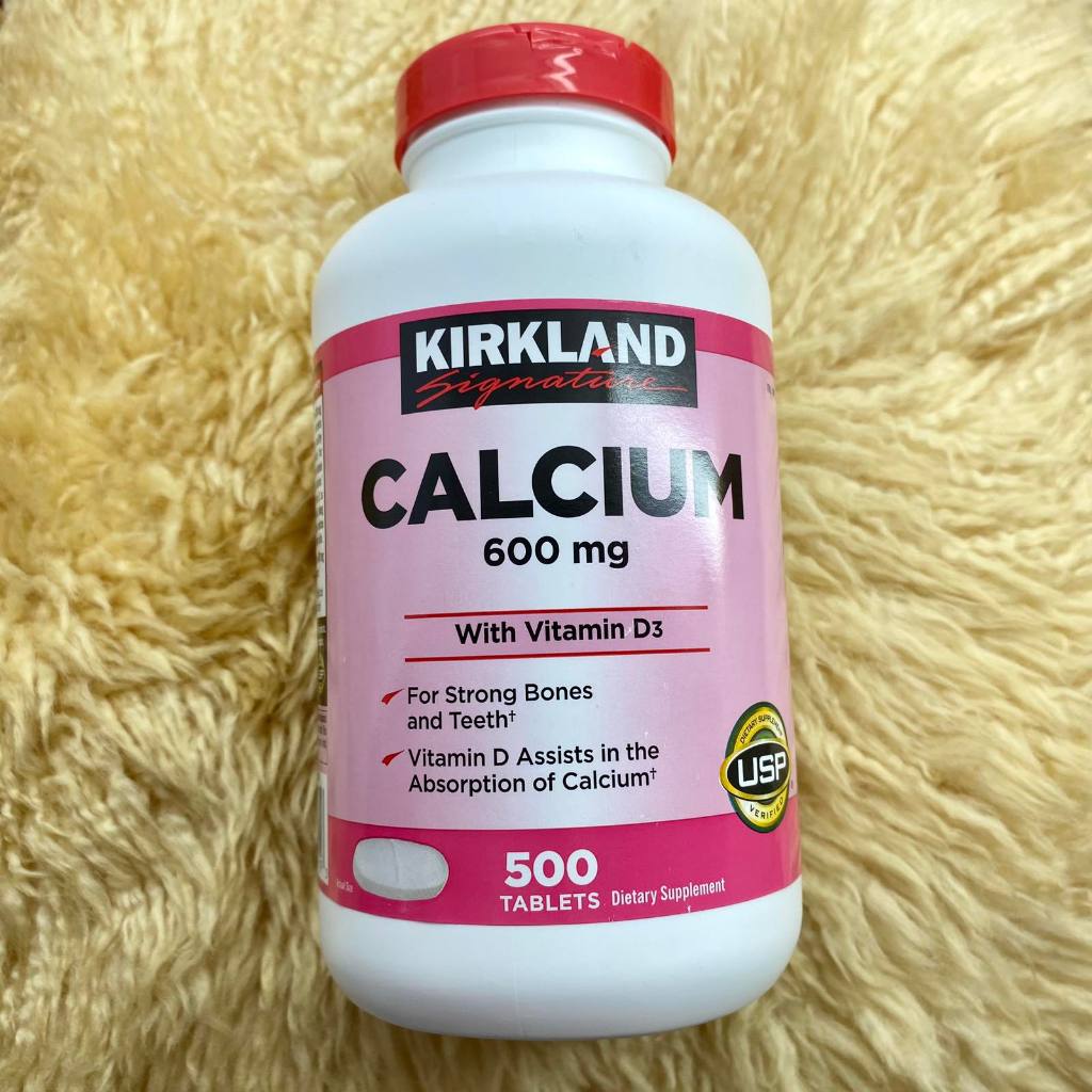 Kirkland Signature Calcium 600mg + D3 500 Tablets main image 0