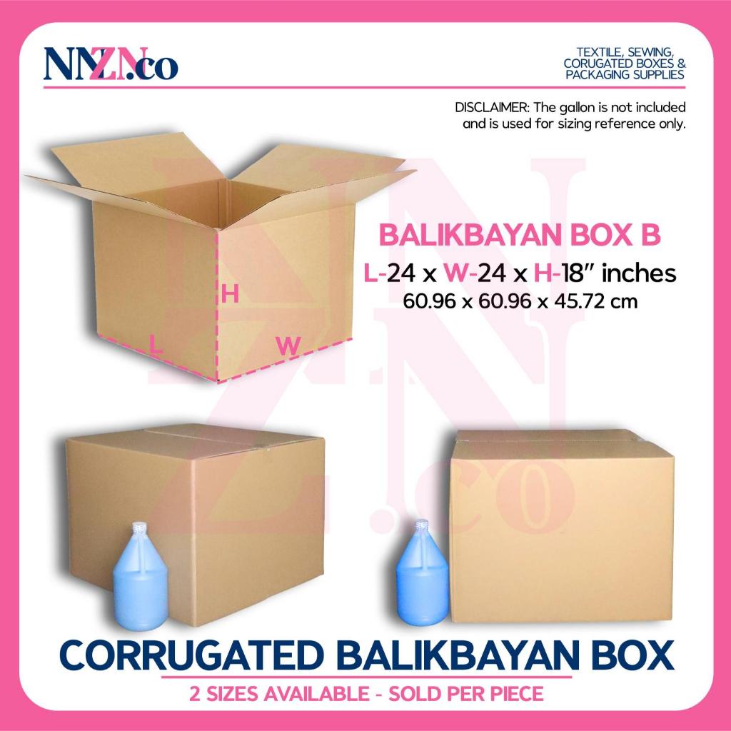 NNZN (Sold Per Piece) Corrugated Balikbayan Box RSC Box large Boxes - 2 ...