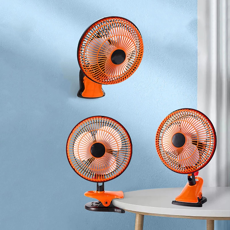 Shaking Head Mute table clip fan Mini Portable Desktop rotating fan for ...