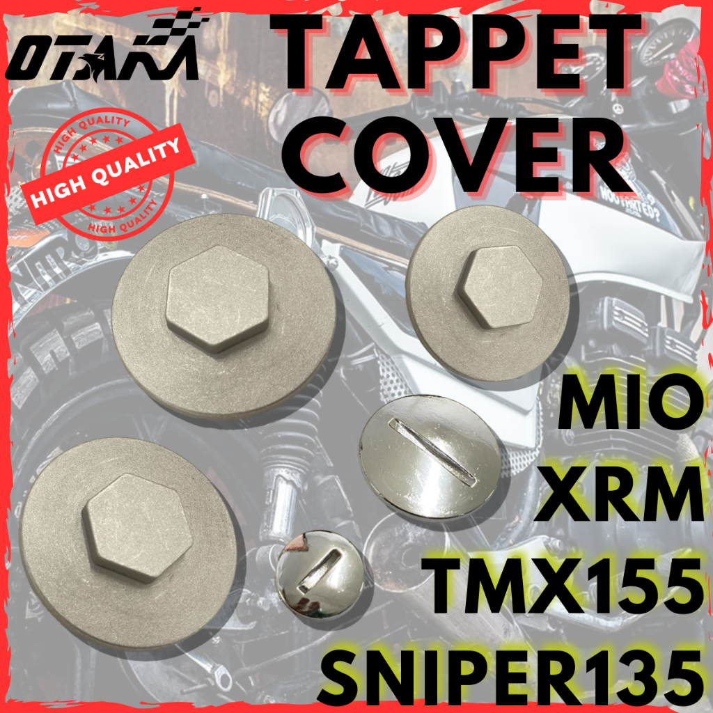 TAPPET COVER/TAPPET CAP COVER WITH RUBBER FOR TMX155/XRM/SNIPER135/MIO ...