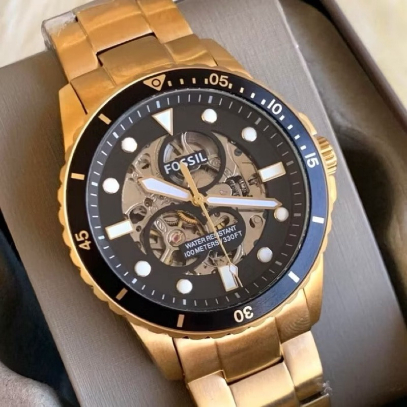 FOSSIL automatic sub dials stainless steel watch | Shopee Philippines