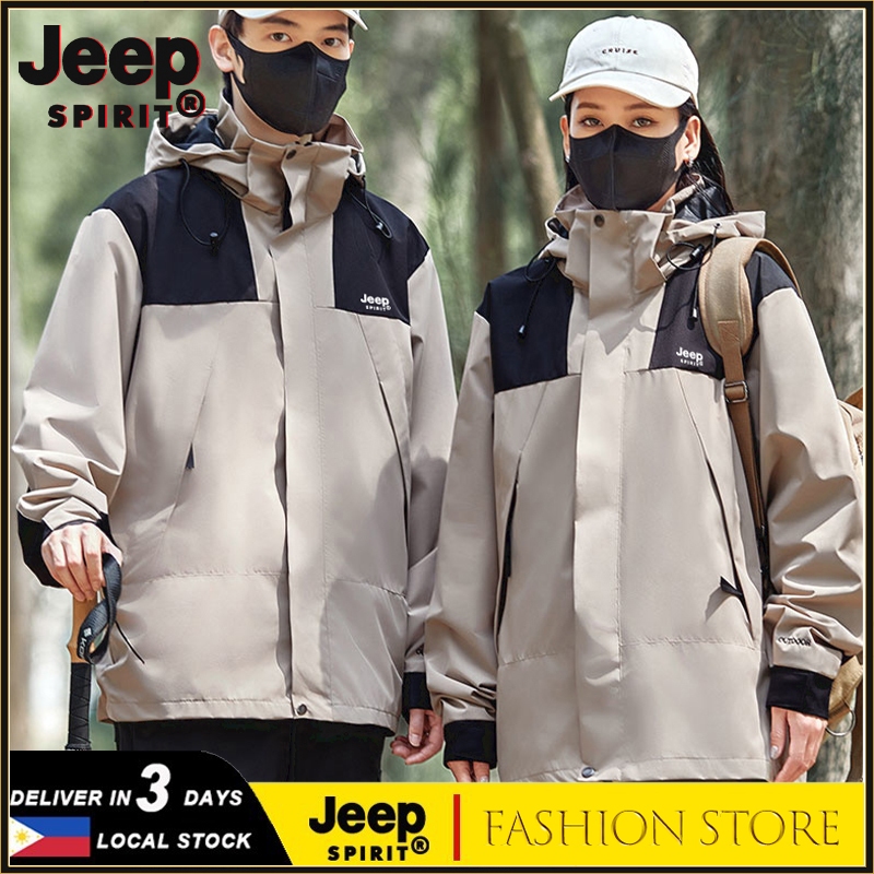 JeepSpirit Outdoor Jacket Unisex Hiking Climbing Sports Outerwear High ...