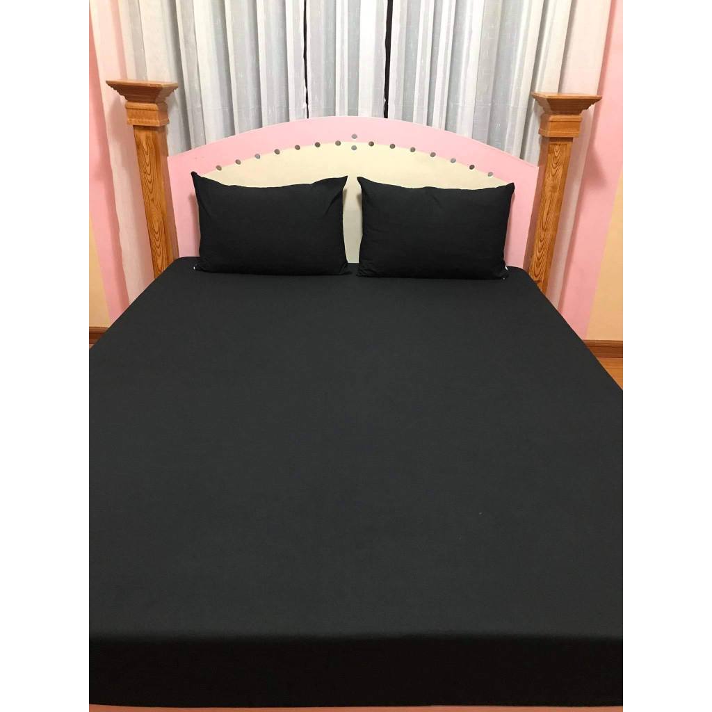 Plain Bed Sheet ONLY Full Garter SEMI CANADIAN Cotton Hotel Bed Sheet