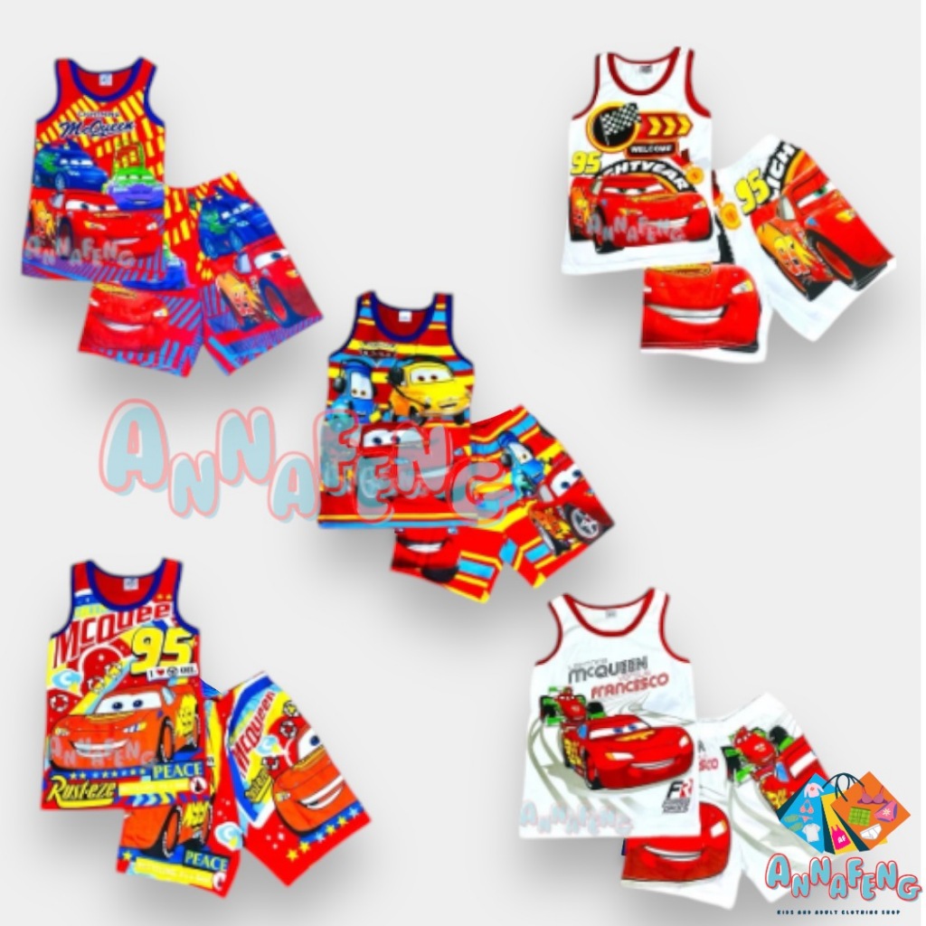 Cars Terno For Kids The Car Lightning McQueen Sando And Short Set For ...