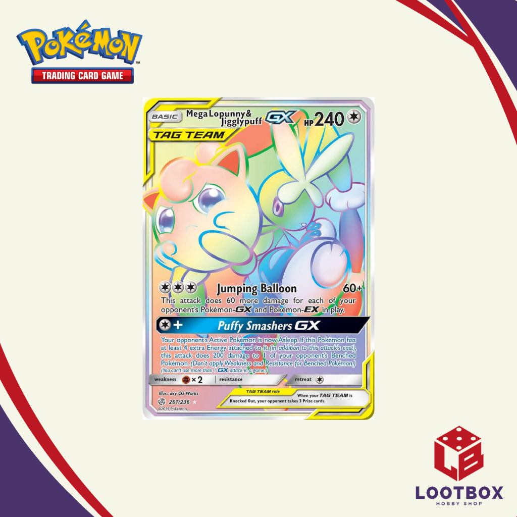 Pokemon Card Game: Mega Lopunny & Jigglypuff GX (Secret Rare) - Cosmic  Eclipse | Shopee Philippines