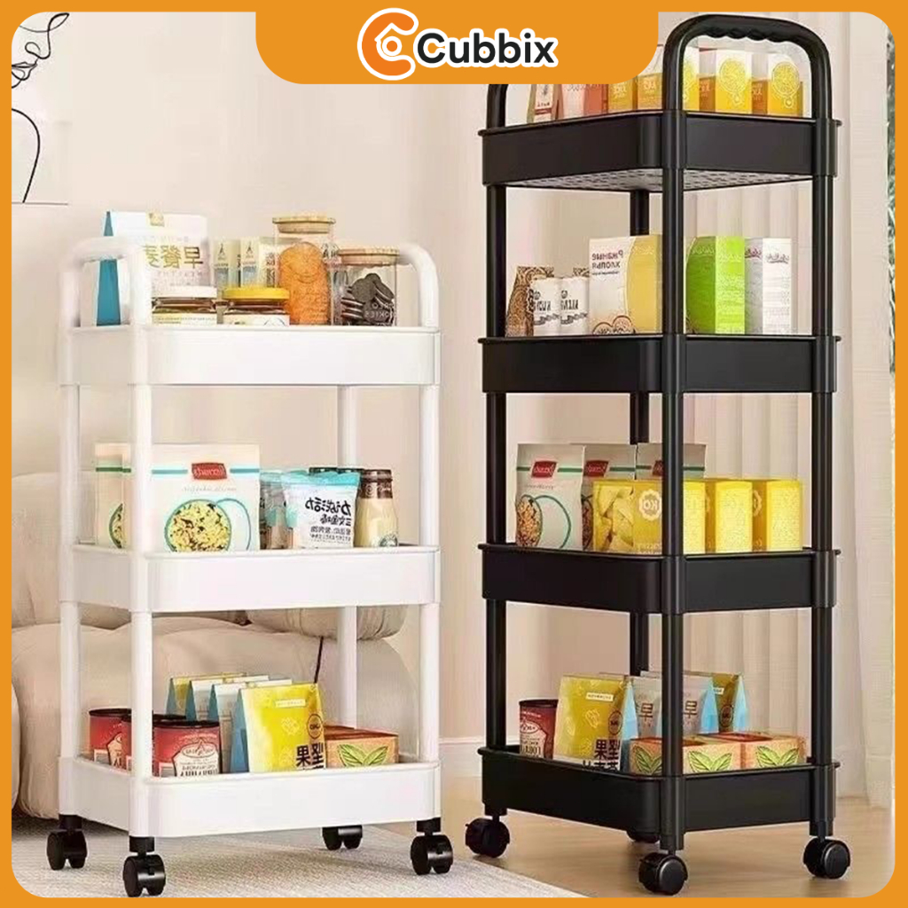 Multifunction Storage Trolley Rack Office Shelves Home Kitchen Rack ...