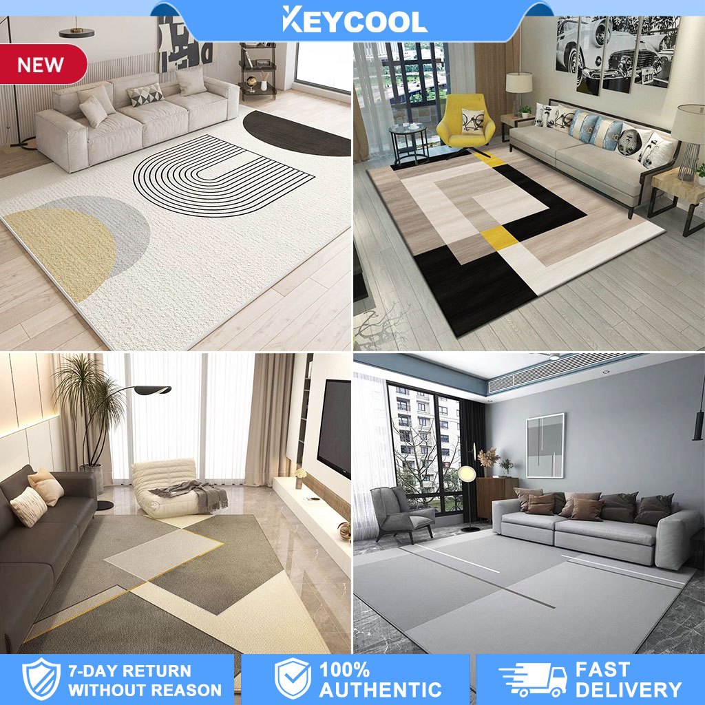 Keycool AntiSlip Carpet Living Room & Bedroom Crystal Velvet Floor Mat