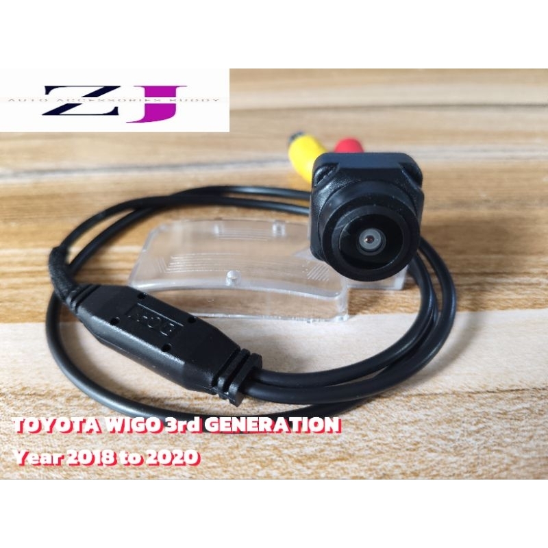 REVERSE CAMERA SET WITH ADAPTOR HARNESS FOR TOYOTA WIGO 3rd GENERATION ...