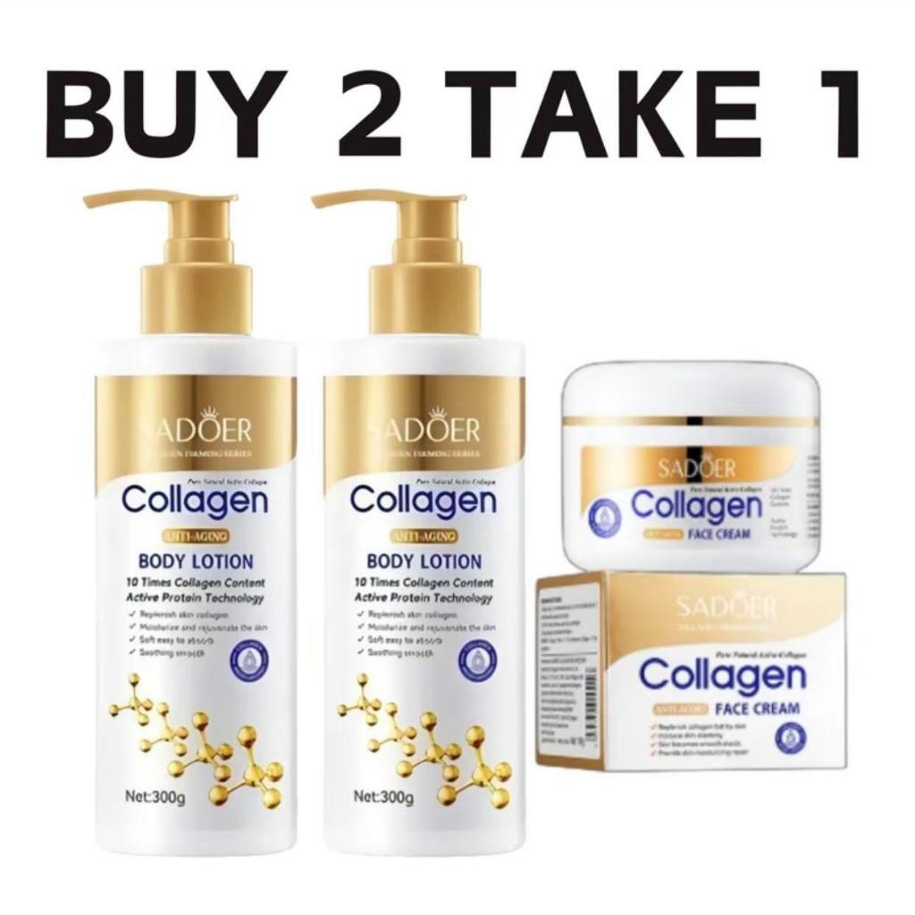 BUY 1 TAKE 2 Sadoer Moisturizing Collagen Body Lotion and Whitening
