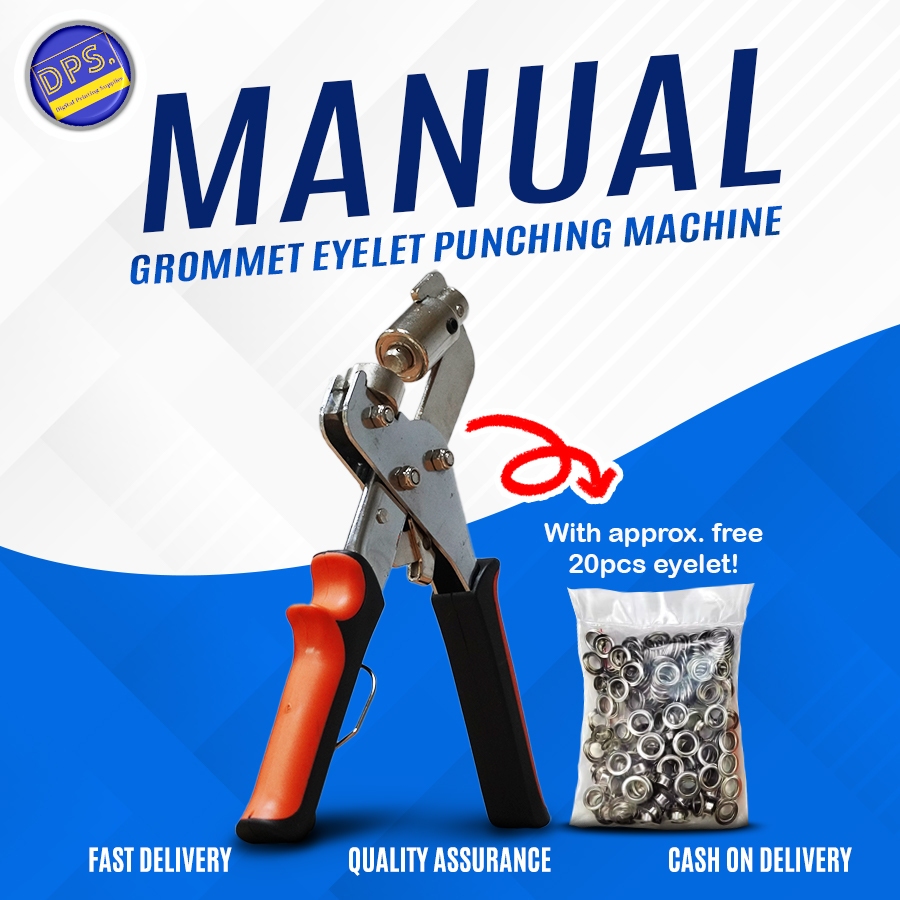 DPS Handheld Manual Eyelet Puncher 10 mm with Washer for punching of